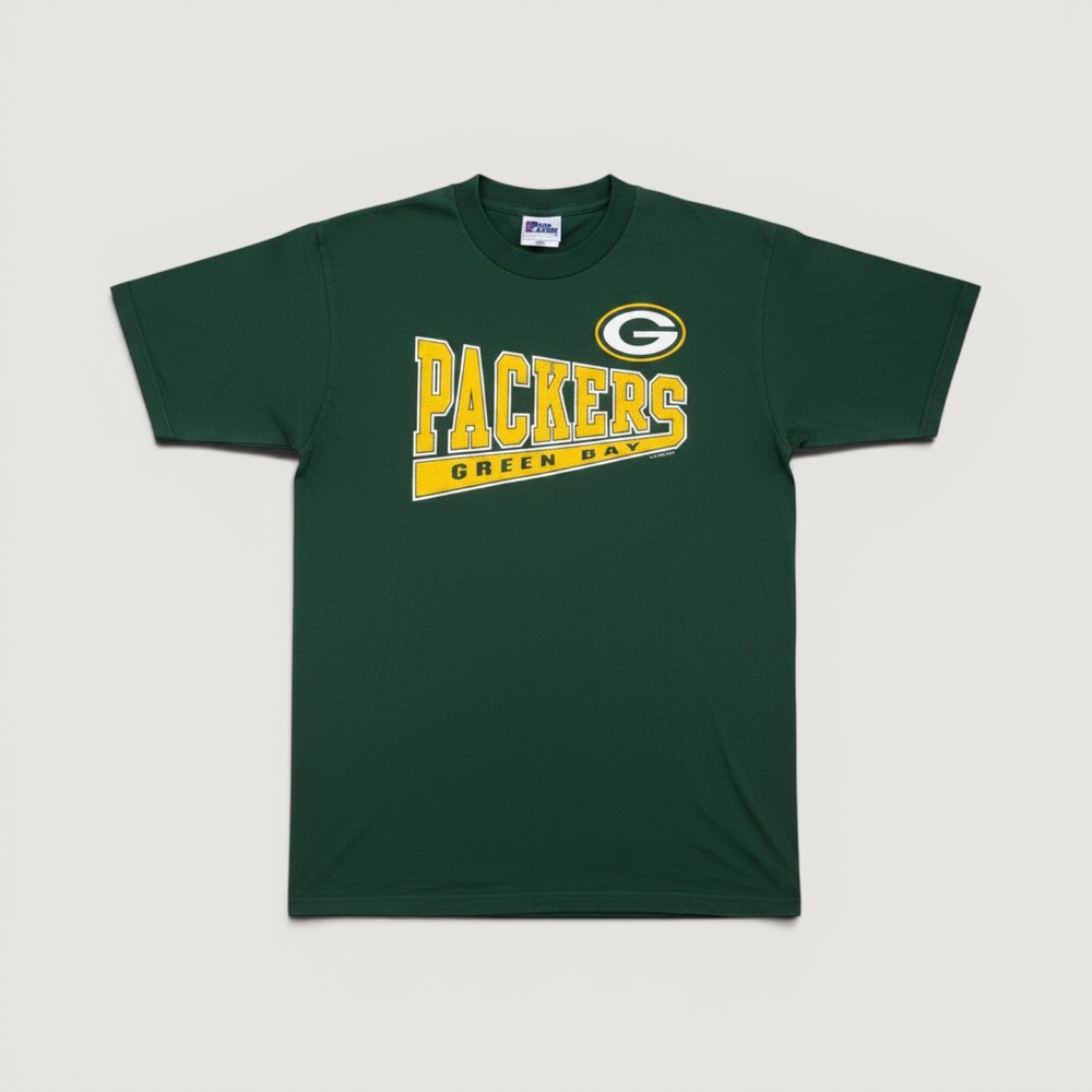 Pro Player Green Bay Packers T-Shirt Small Green 1996 Vintage Single Stitch - Picture 1 of 9